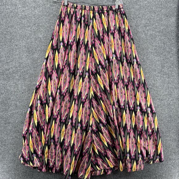 Mix Nouveau Skirt Size M Maxi Colorful Pull On Flowy Long Artsy Hippie Gypsy - Picture 1 of 7